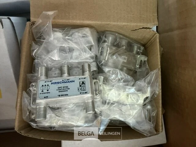 4-weg coaxiale splitter hirschmann dfc0741 (10 st/doos-25 dozen) - afbeelding 2 van  2