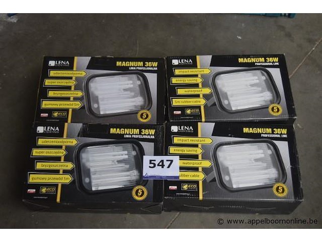 4 werflampen lena magnum 36w, werking niet gekend - afbeelding 2 van  3
