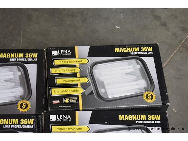 4 werflampen lena magnum 36w, werking niet gekend - afbeelding 1 van  3