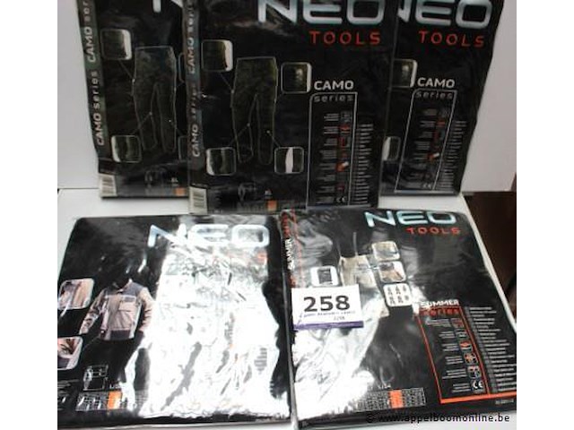 4 werkbroeken en 1 vest neo tools - afbeelding 1 van  1