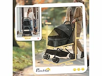 4-wielige opvouwbare hondenwagen - afbeelding 3 van  7