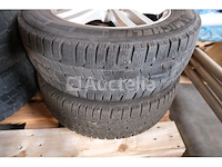 4 winterbanden op michelin agilis alpin 205/65 r16c aluminium velgen - afbeelding 11 van  12