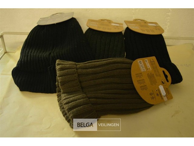 4 wintermutsen mannen - afbeelding 1 van  4