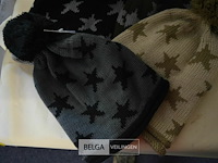 4 wintermutsen met pompon div. kleuren - afbeelding 3 van  4