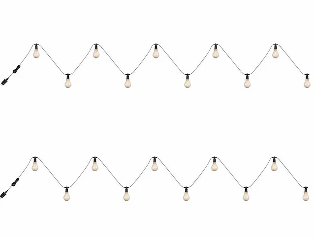 4 x 10 meter sfeervolle led lichtketting warm wit - afbeelding 9 van  11
