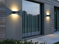 4 x 10w led zand zwart tuinlamp 14.5cm warm wit - afbeelding 4 van  9