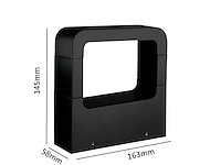 4 x 10w led zand zwart tuinlamp 14.5cm warm wit - afbeelding 8 van  9