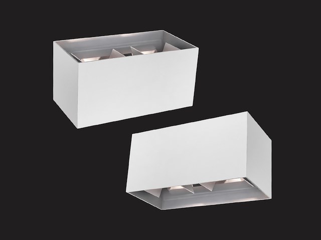 4 x 12w led wit wandlamp 4 licht verstelbaar waterdicht - afbeelding 9 van  10