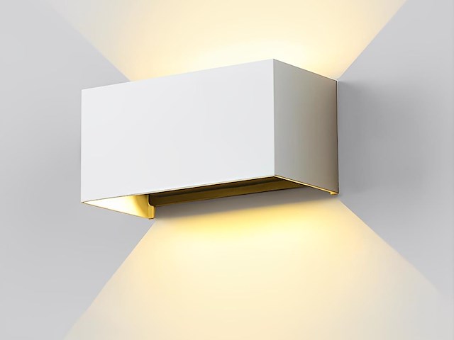 4 x 12w led wit wandlamp 4 licht verstelbaar waterdicht - afbeelding 1 van  9