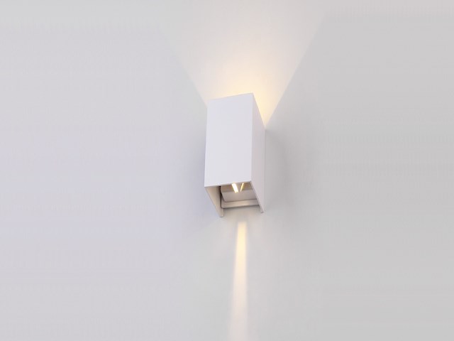 4 x 12w led wit wandlamp duo licht verstelbaar waterdicht - afbeelding 3 van  8