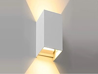 4 x 12w led wit wandlamp duo licht verstelbaar waterdicht - afbeelding 1 van  8