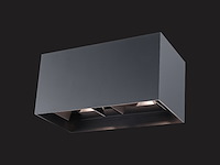4 x 12w led zwart wandlamp 4 licht verstelbaar waterdicht - afbeelding 4 van  7