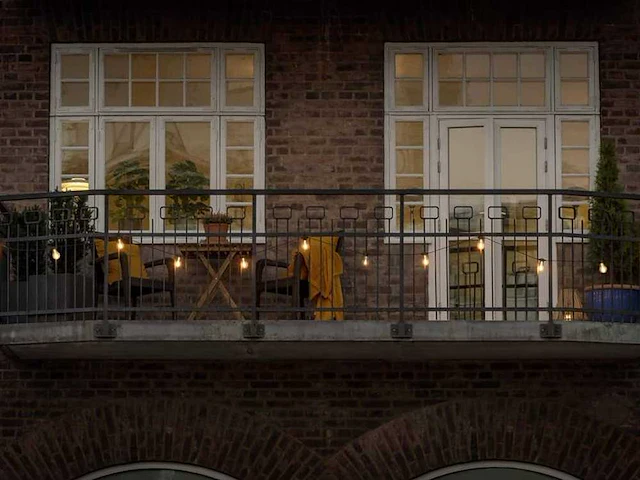 4 x 15 meter sfeervolle led lichtketting warm wit - afbeelding 9 van  11