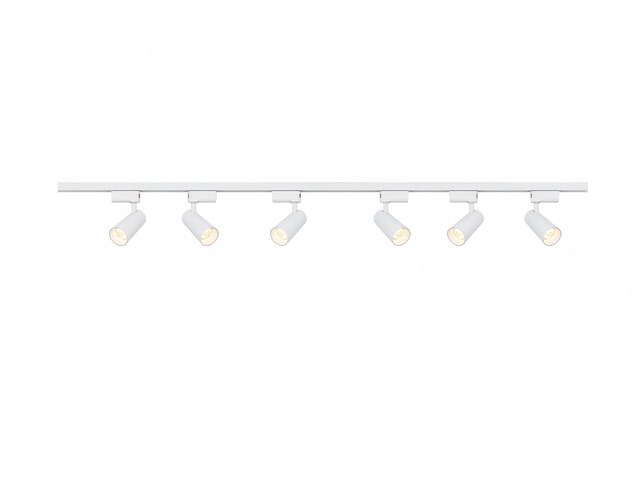 4 x 2 meter pro set railverlichting met 6 st 18w 4000k railspot - afbeelding 8 van  10