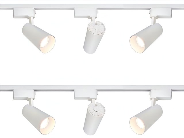 4 x 2 meter pro set railverlichting met 6 st 18w 4000k railspot - afbeelding 9 van  10
