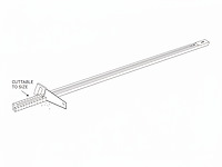 4 x 2 meter rail voor 1 fase 2 draden railsystem met doorverbinder wit - afbeelding 4 van  4