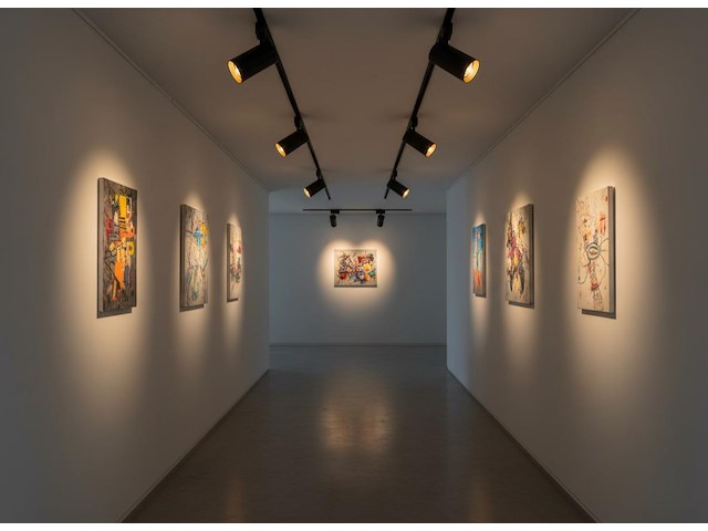 4 x 2 meter railsysteem met 6 st railspot gu10 fitting met ring - afbeelding 4 van  13