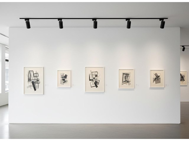 4 x 2 meter railsysteem met 6 st railspot gu10 fitting met ring - afbeelding 1 van  13