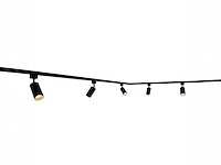 4 x 3 meter railsysteem met 9 st railspot gu10 fitting - afbeelding 6 van  7