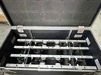 4 x 4 pinspots op baar met case - afbeelding 2 van  7