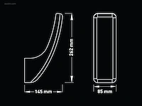 (4 x) 4 x 15w led wandlamp gebogen design zand... - afbeelding 6 van  7