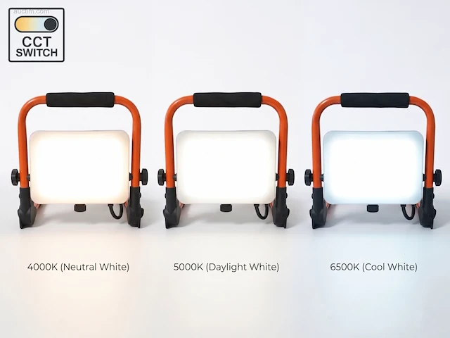 (4 x) 4 x 50w werklamp led 3in1 kleur cct... - afbeelding 2 van  10