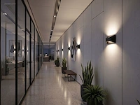 (4 x) 4 x 7.5w led wandlamp design zand zwart... - afbeelding 5 van  9