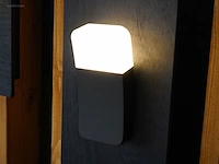 (4 x) 4 x 9.5w led wandlamp gebogen zand zwart... - afbeelding 4 van  7