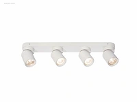 (4 x) 4 x gu10 opbouwspot armatuur 4 cilinder... - afbeelding 2 van  5