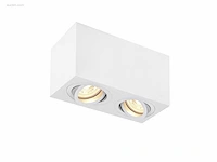 (4 x) 4 x gu10 opbouwspot armatuur dual fittingen...