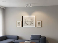 (4 x) 4 x gu10 opbouwspot armatuur dubbel... - afbeelding 2 van  6