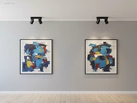 (4 x) 4 x gu10 opbouwspot armatuur dubbel... - afbeelding 3 van  6