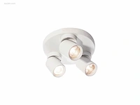 (4 x) 4 x rond gu10 opbouwspot armatuur triple... - afbeelding 2 van  6