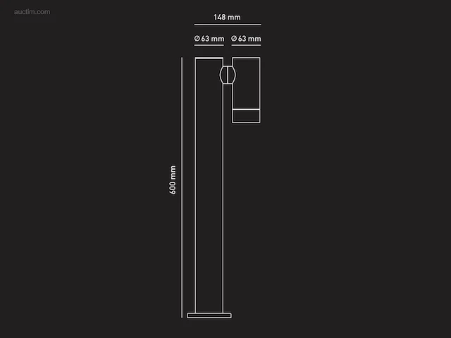 (4 x) 4 x staande tuinlamp 60cm gu10 fitting... - afbeelding 5 van  5