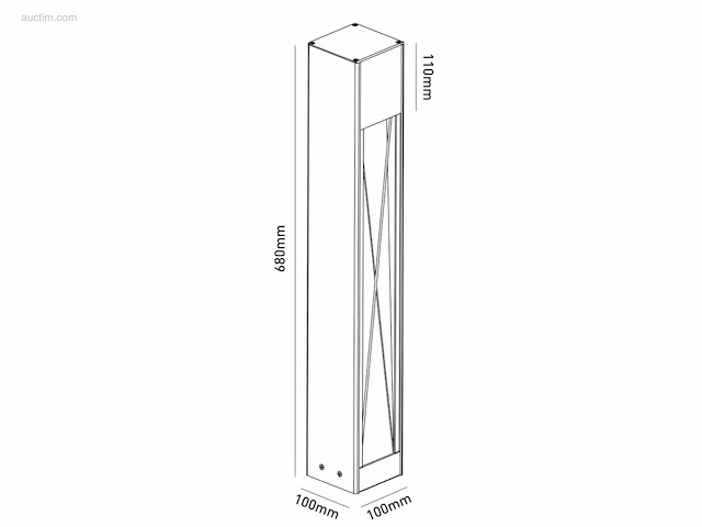 (4 x) 4 x staande tuinlamp 68cm gu10 fitting... - afbeelding 6 van  6