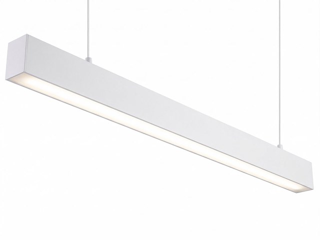 4 x 40w led 120cm linear design hanglamp met 3 kleur licht switch wit - afbeelding 6 van  10