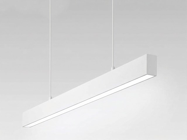 4 x 40w led 120cm linear design hanglamp met 3 kleur licht switch wit - afbeelding 8 van  10