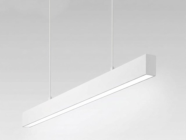 4 x 40w led 120cm linear design hanglamp met 3 kleur licht switch wit - afbeelding 6 van  9