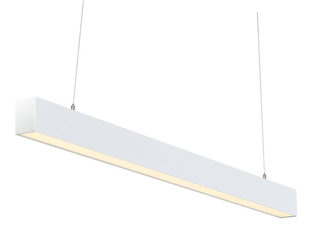 4 x 40w led 120cm linear design hanglamp met 3 kleur licht switch wit - afbeelding 8 van  9