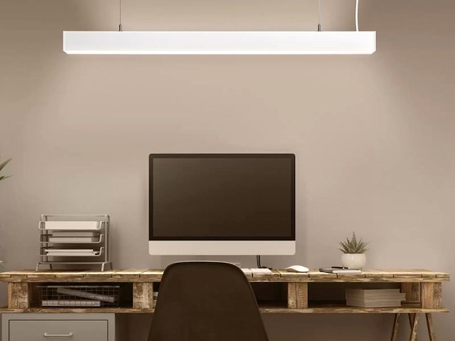 4 x 40w led 120cm linear design hanglamp met 3 kleur licht switch wit - afbeelding 9 van  9