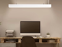 4 x 40w led 120cm linear design hanglamp met 3 kleur licht switch wit - afbeelding 9 van  9