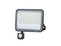 4 x 50w 3000k led breedstralers met sensor en lens waterdicht - afbeelding 1 van  8