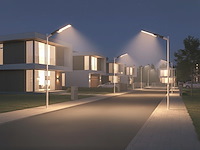 4 x 50w 3000k led straatverlichting met lens waterdicht kantelbaar - afbeelding 8 van  11