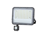 4 x 50w 5000k led breedstralers met sensor en lens waterdicht - afbeelding 1 van  8