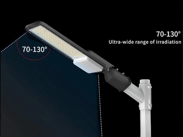 4 x 50w 5000k led straatverlichting met lens waterdicht kantelbaar - afbeelding 1 van  10