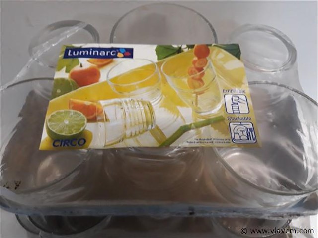 4 x 6 stuks drinkglazen luminarc 28 cl - afbeelding 2 van  2