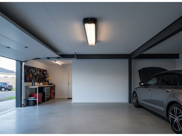 4 x 60cm pro dubbele led tl t8 armaturen waterdicht donkergrijs met reflector - afbeelding 5 van  10