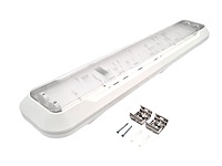 4 x 60cm pro dubbele led tl t8 armaturen waterdicht wit met reflector - afbeelding 8 van  8