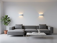 4 x 6w led ovaal wandlamp zes licht zand wit warm wit waterdicht - afbeelding 5 van  8
