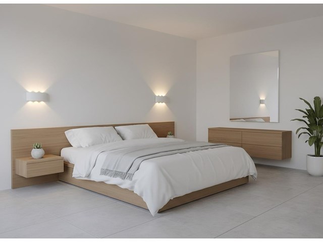 4 x 6w led ovaal wandlamp zes licht zand wit warm wit waterdicht - afbeelding 6 van  8